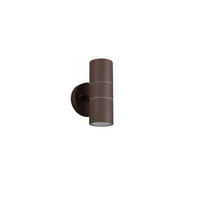 AUSSENWANDLEUCHTE Turia 16,5/9,5/11,5 cm  - Klar/Rostfarben, KONVENTIONELL, Glas/Metall (16,5/9,5/11,5cm) - Trio Leuchten