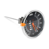 BRATENTHERMOMETER  - Edelstahlfarben, Basics, Metall (14,5/7,8/7,8cm)