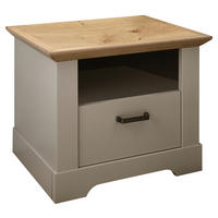 NACHTSCHRANK 58/47/45 cm  - Champagner/Bronzefarben, LIFESTYLE, Holzwerkstoff/Metall (58/47/45cm) - Landscape
