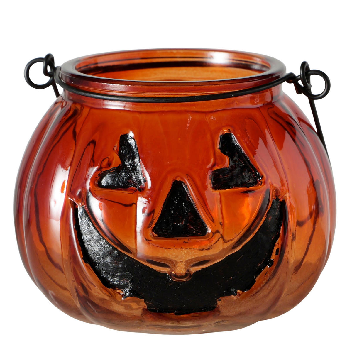 WINDLICHT - Orange/Grau, LIFESTYLE, Glas (9,5/8cm)