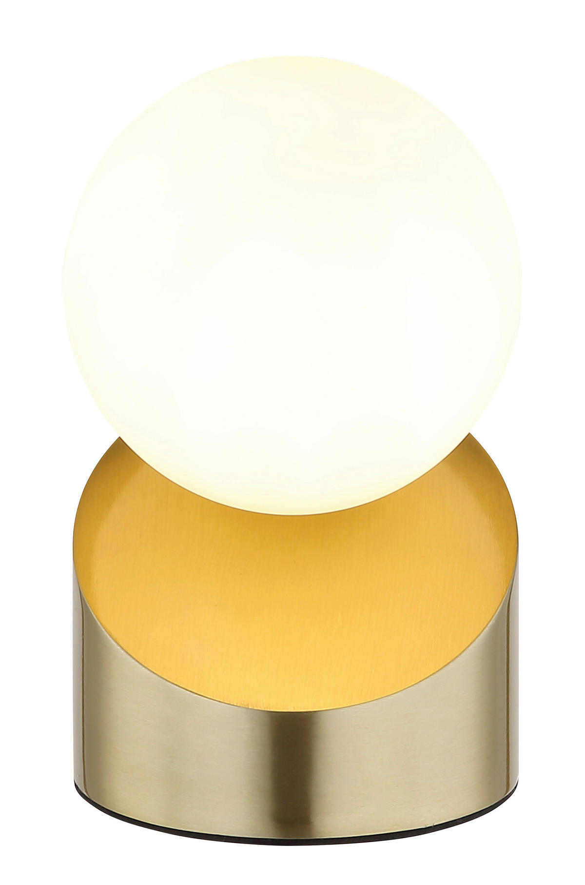 LED-TISCHLEUCHTE 10/16 cm   - Messingfarben/Schwarz, Design, Glas/Kunststoff (10/16cm) - Globo