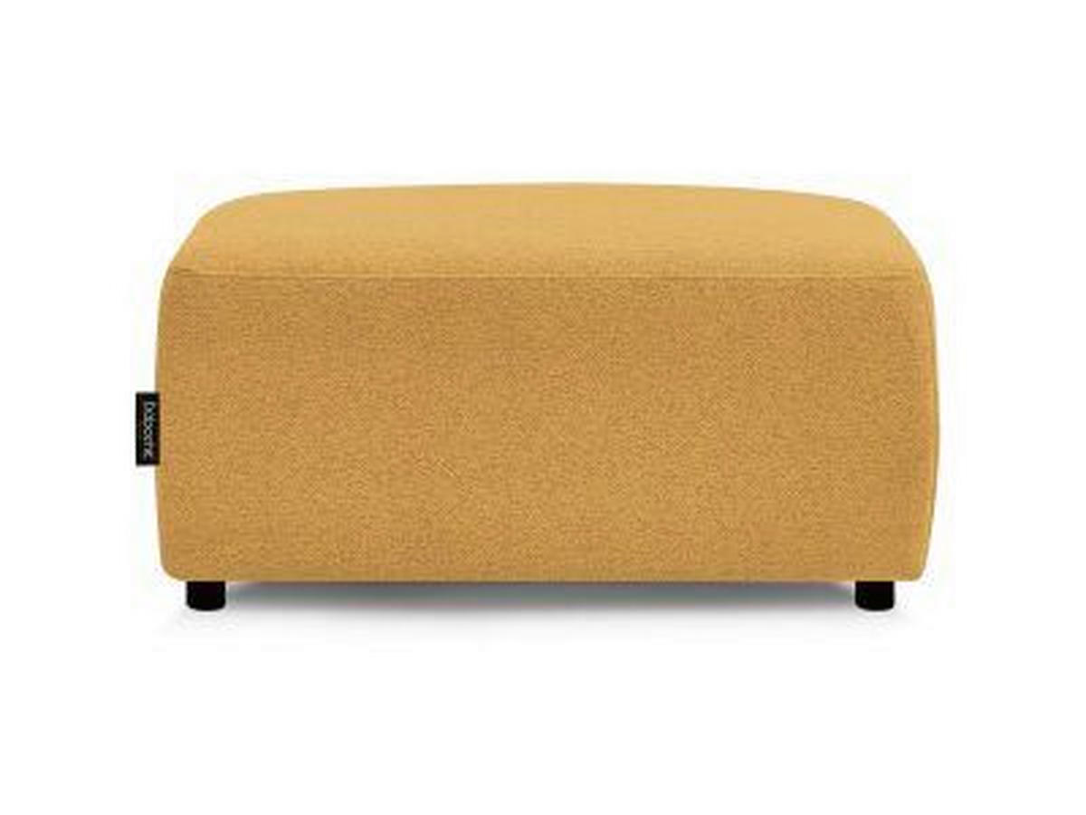 HOCKER ATILLA Flachgewebe Gelb  - Gelb/Schwarz, MODERN, Kunststoff/Textil (92/44/48cm)
