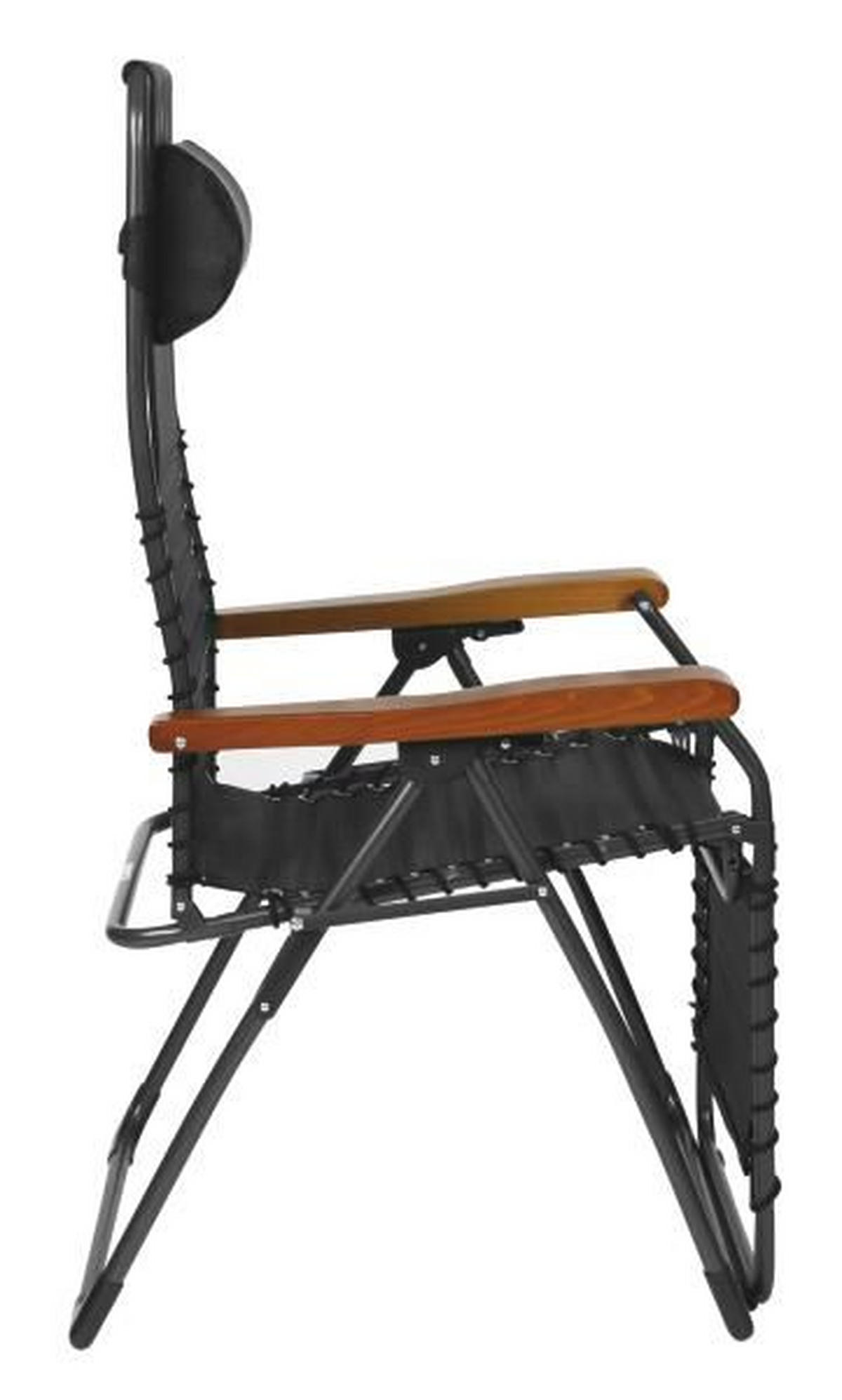 GARTEN-RELAXSESSEL 60/120/64 cm  - Anthrazit/Schwarz, Basics, Holz/Textil (60/120/64cm)