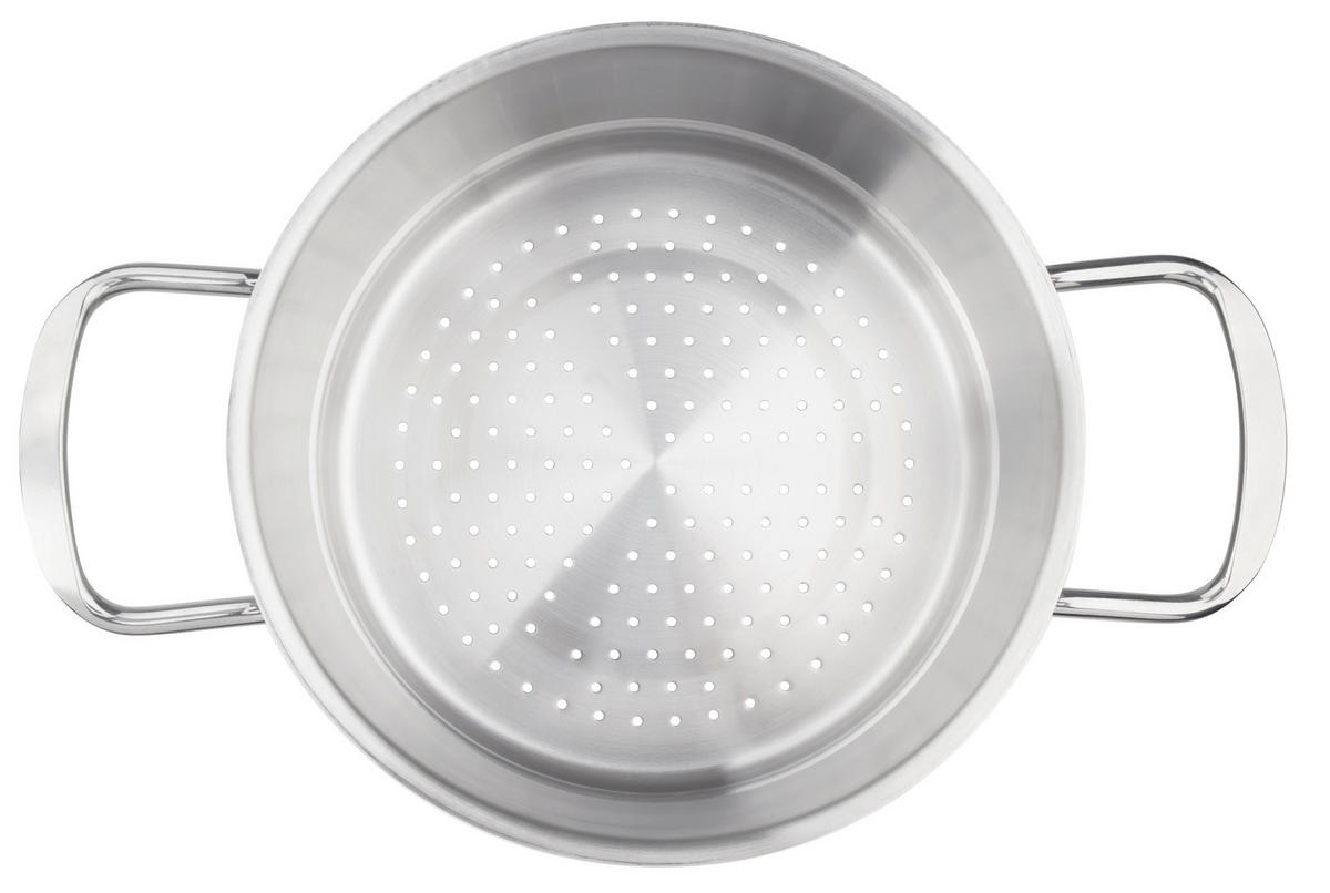 Accesoriu gătit la aburi 2,5 L 20 cm  - culoare inox, Design, metal (20cm) - Chefkoch+Fackelmann