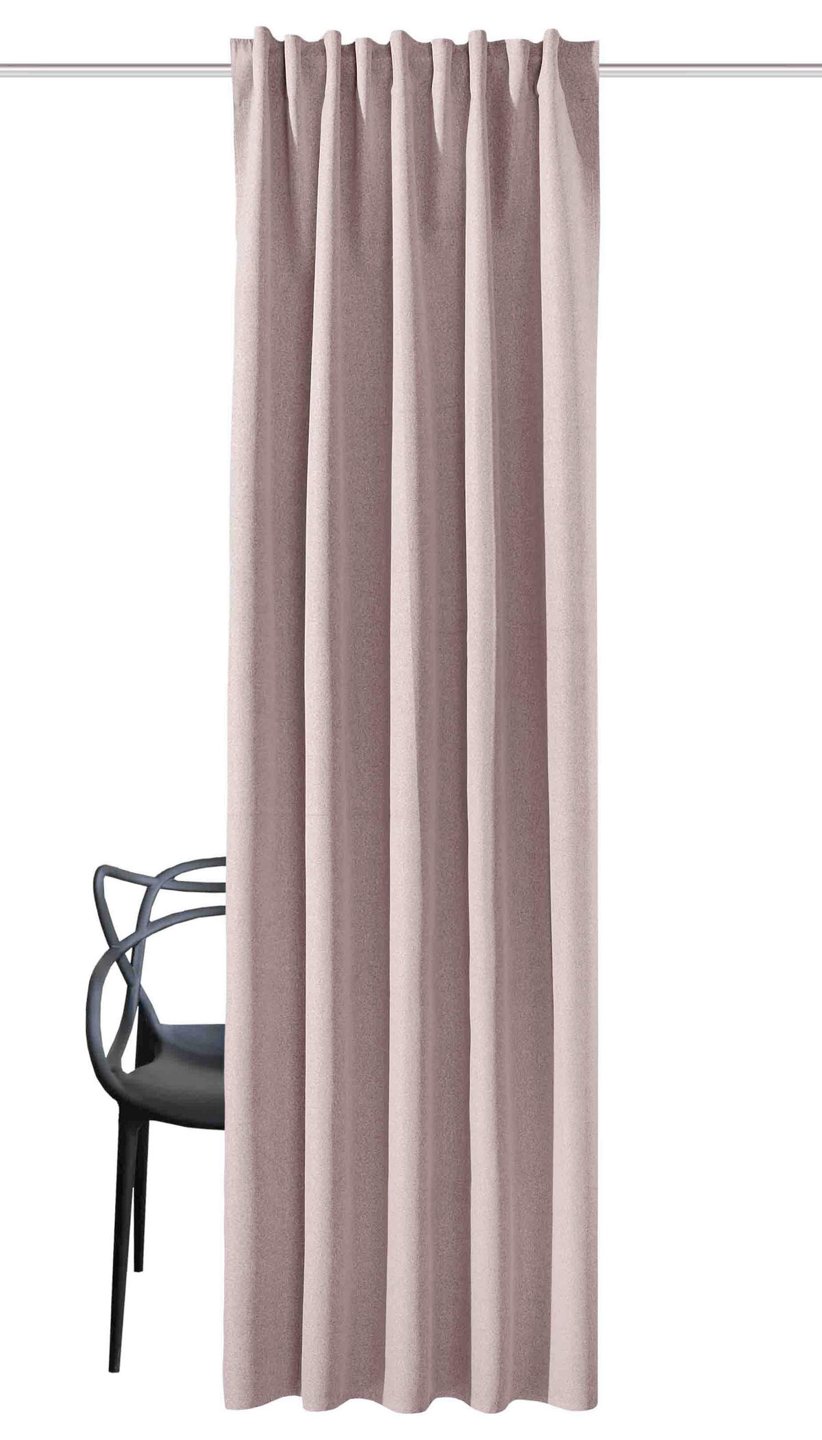 FERTIGVORHANG  blickdicht   140/300 cm  - Rosa, Basics, Textil (140/300cm)