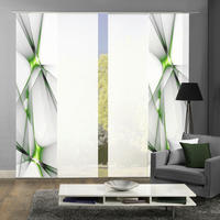 FLÄCHENVORHANG FRANKLIN, 4-TLG in Hellgrün  - Hellgrün, Basics, Textil (60/245cm)