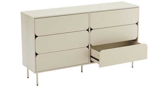 SIDEBOARD  in 150/85/40 cm  - Seidengrau, Design, Holzwerkstoff/Metall (150/85/40cm) - Xora
