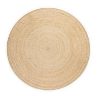 JUTETEPPICH 140 cm Jute Braided Champagner  - Champagner, Design, Textil (140cm)