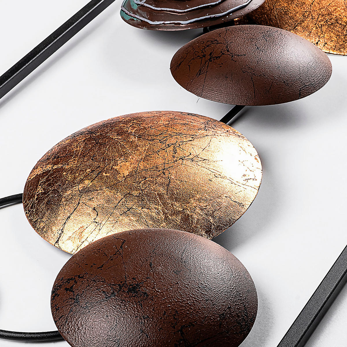 METALLBILD  - Multicolor, Basics, Metall (32/90cm)