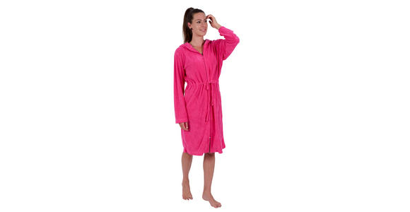 BADEMANTEL S Unisex  - Magenta, KONVENTIONELL, Textil (Snull) - Esposa