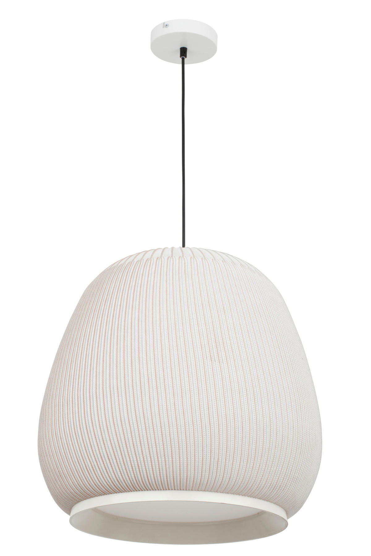 HÄNGELEUCHTE 45/150 cm    - Weiss, Trend, Kunststoff/Textil (45/150cm) - Collett's Monde
