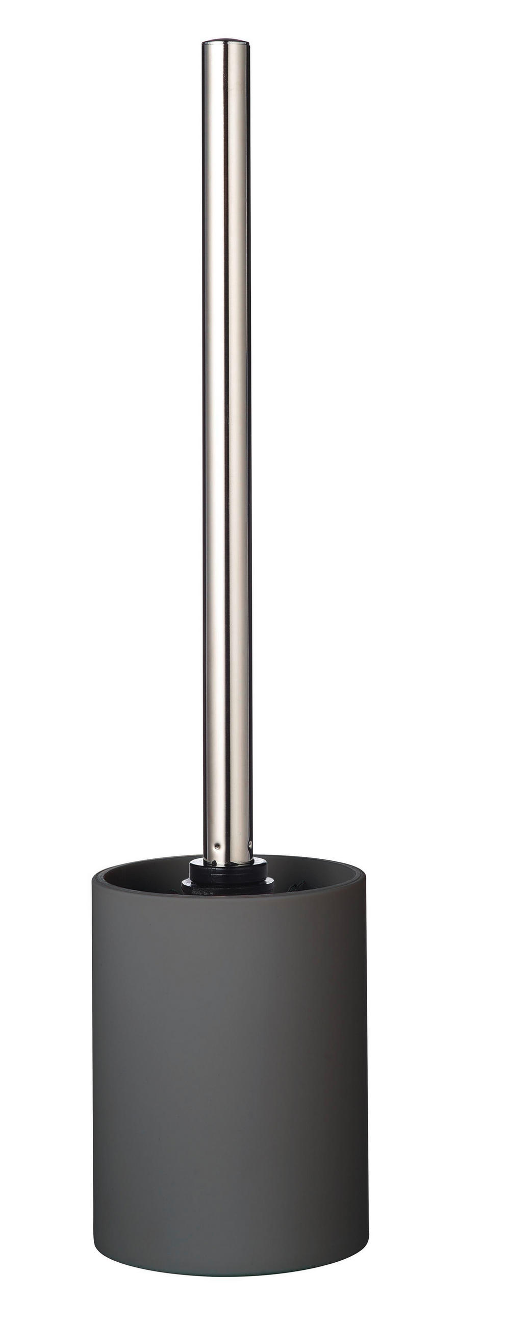 WC-BÜRSTENGARNITUR in Kunststoff  Kunststoff   - Chromfarben/Grau, Basics, Kunststoff (8,5/37,6/8,5cm) - Sadena