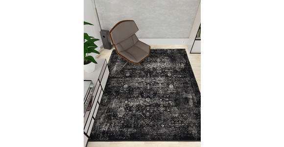 WEBTEPPICH 67/130 cm Calais  - Schwarz/Grau, Design, Textil (67/130cm) - Dieter Knoll