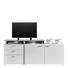 TV-ELEMENT Grau, Weiß - Anthrazit/Silberfarben, Design, Holzwerkstoff/Kunststoff (184/76/40cm) - Carryhome