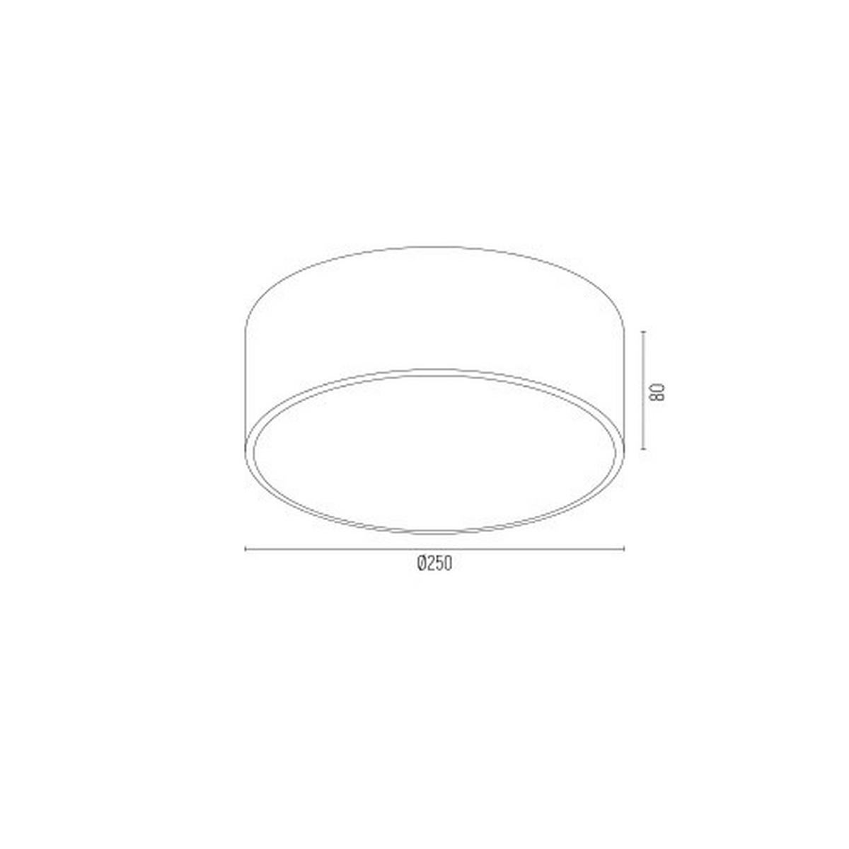 DECKENLEUCHTE Argon Amore 8/25/25 cm   - Goldfarben/Weiß, Basics, Glas/Metall (8/25/25cm)