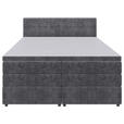 BOXSPRINGBETT 160/200 cm  in Grau  - Schwarz/Grau, KONVENTIONELL, Kunststoff/Textil (160/200cm) - Carryhome
