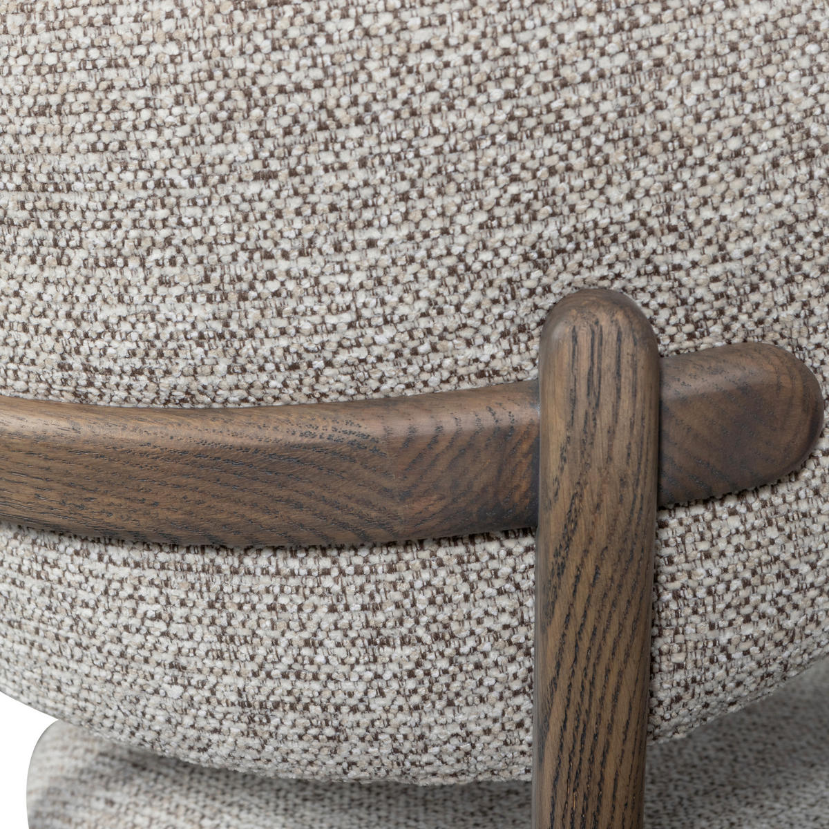 STUHL-SET 2 Stück  Webstoff  - Dunkelbraun/Naturfarben, MODERN, Holz/Textil (51/82/60cm) - Livetastic