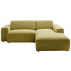 ECKSOFA Gelb, Grün Cord  - Gelb/Schwarz, Design, Kunststoff/Textil (230/189cm) - Pure Home Lifestyle