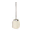 WC-BÜRSTENGARNITUR - Chromfarben/Beige, Basics, Kunststoff (10/15/10cm) - Wenko