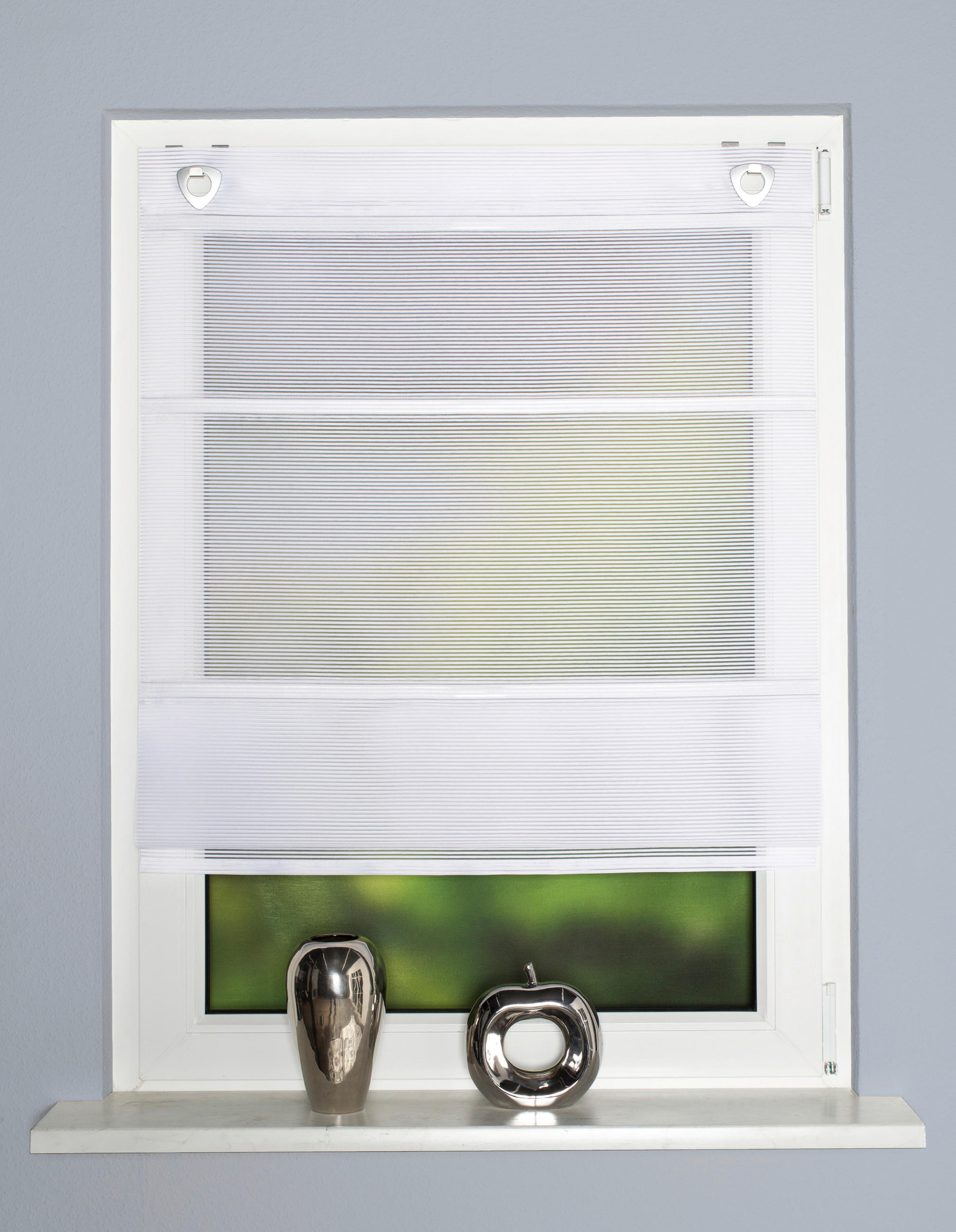 MAGNETROLLO  halbtransparent  60/130 cm    - Weiß, Basics, Textil (60/130cm) - Novel