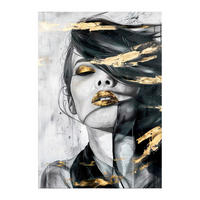 LEINWANDBILD Frauen 70/100 cm  - Multicolor, Basics, Holz/Textil (70/100cm)