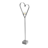 WINDLICHT - Grau, Basics, Glas/Stein (36/17/140cm) - Ambia Home