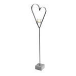 WINDLICHT - Grau, Basics, Glas/Stein (36/17/140cm) - Ambia Home