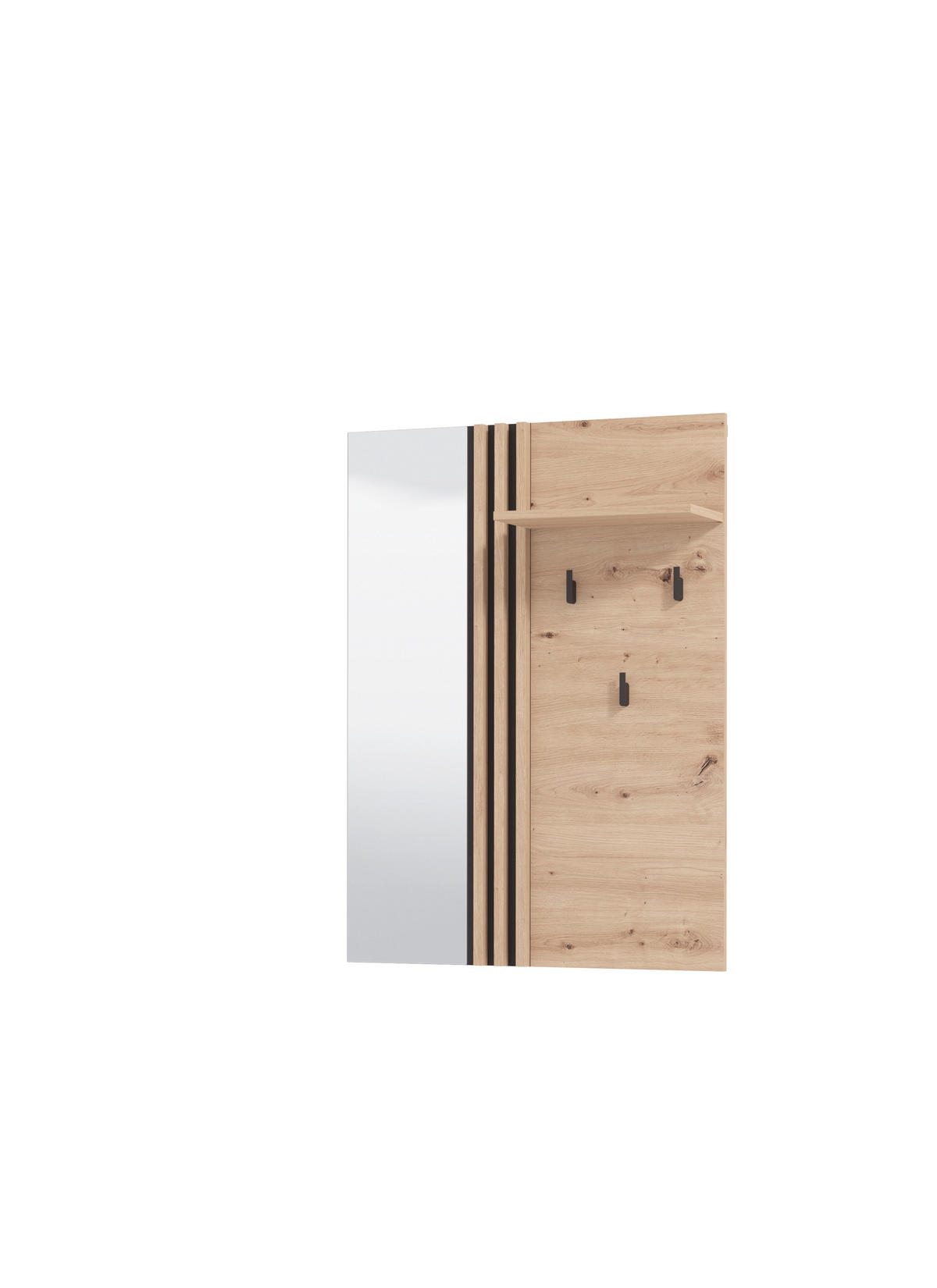 GARDEROBNI PANEL  hrast Artisan   drvni materijal  - hrast Artisan, Basics, drvni materijal (76/102/20,5cm) - Carryhome