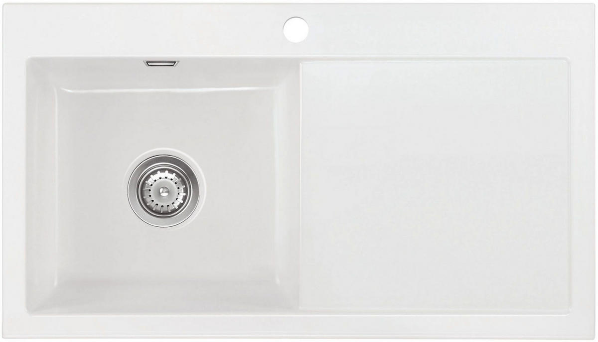SPÜLE Mera 90 / 50750112  - Weiß Hochglanz, Basics, Keramik (90/20/51cm) - Systemceram
