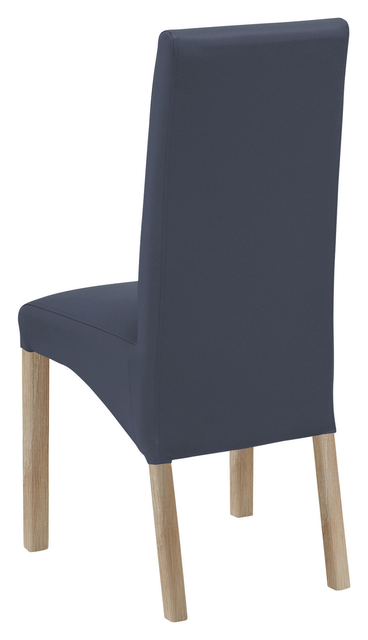 STUHL  in Lederlook Textil  - Dunkelblau/Sonoma Eiche, KONVENTIONELL, Holz/Textil (47/102/57cm) - Carryhome
