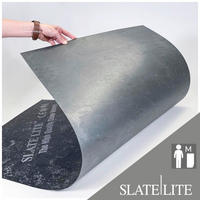 WANDPANEEL Anthrazit, Grau, Schwarz, Dunkelgrau  - Dunkelgrau/Anthrazit, Basics, Kunststoff/Stein (240/120cm)