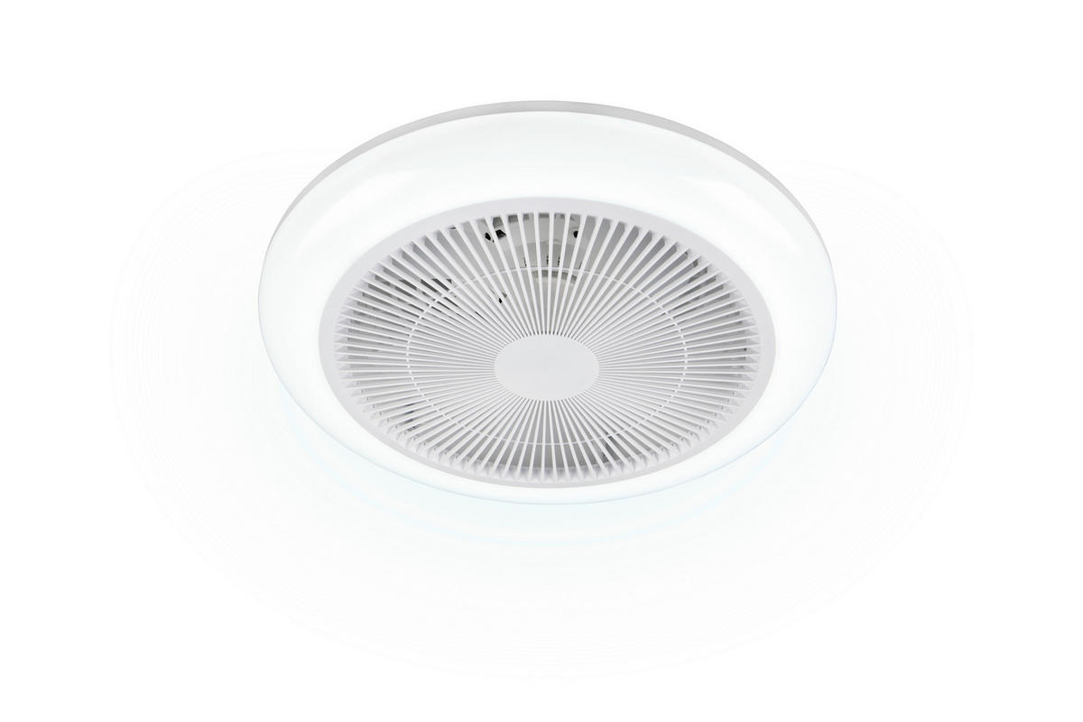 DECKENVENTILATOR - Weiß, Design, Kunststoff (0/14cm)