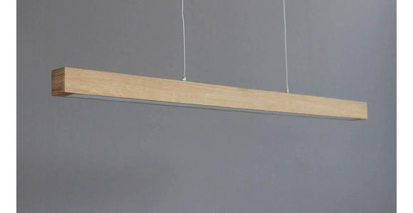 LED-HÄNGELEUCHTE 100/6/110 cm   - Eichefarben, Natur, Holz (100/6/110cm) - Dieter Knoll