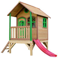SPIELHAUS 287/231/191 cm  - Rot/Braun, Konventionell, Holz (287/231/191cm)