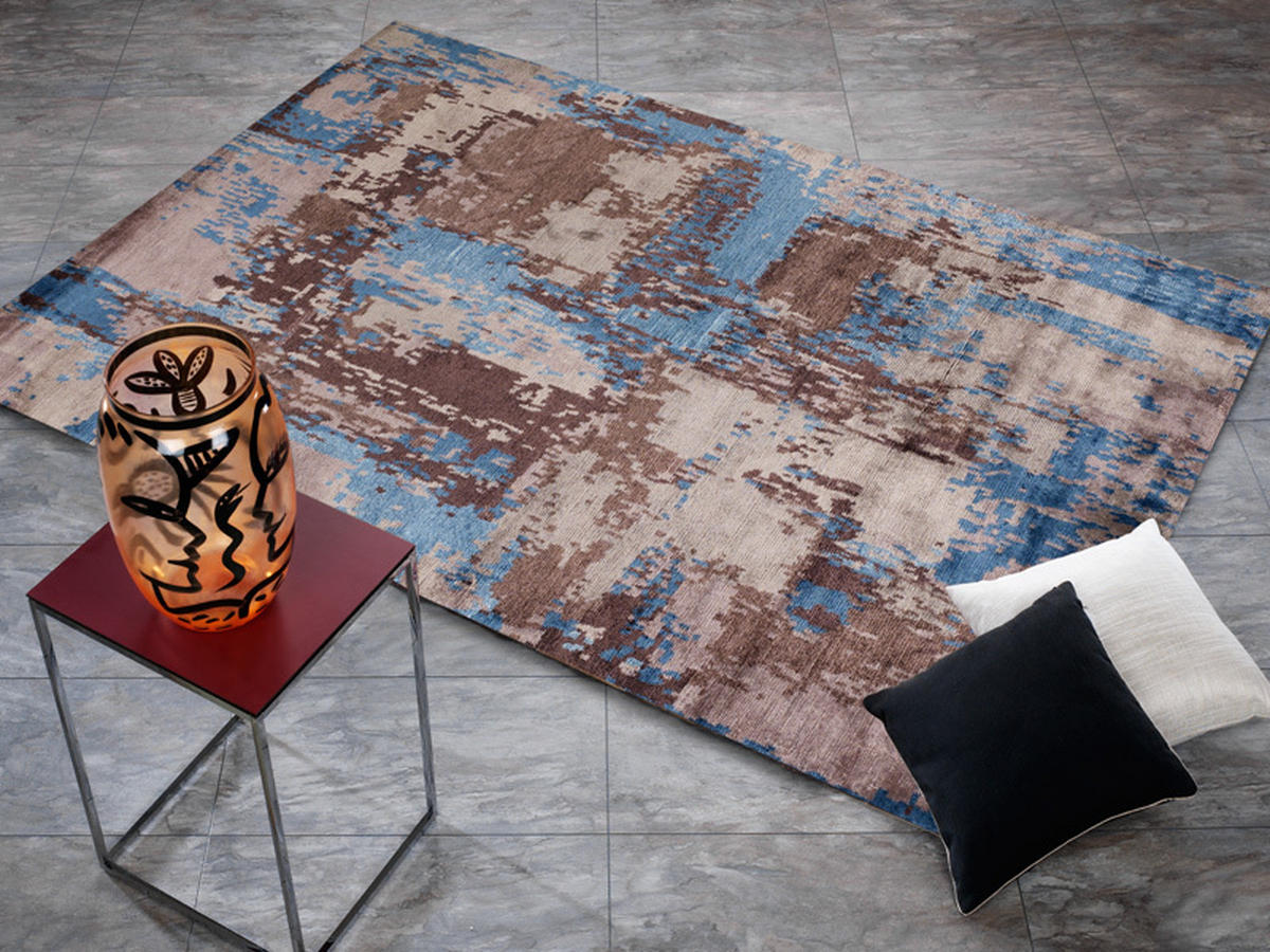 ORIENTTEPPICH 70/140 cm Angeles Palung Blau, Braun, Beige  - Blau/Beige, Design, Textil (70/140cm) - Musterring