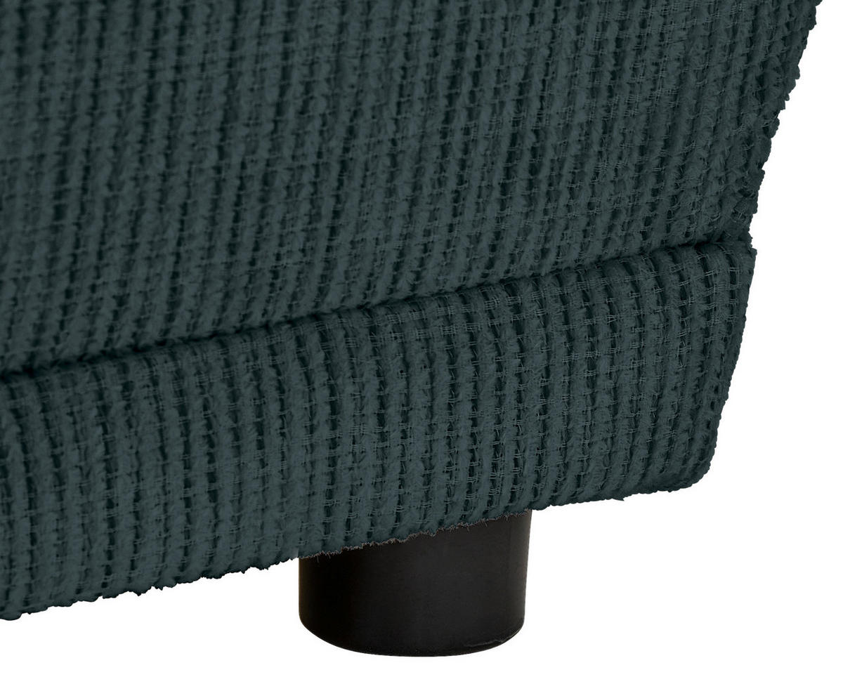 CHAISELONGUE in Chenille Dunkelblau  - Schwarz/Dunkelblau, Konventionell, Kunststoff/Textil (93/73/171cm) - MID.YOU