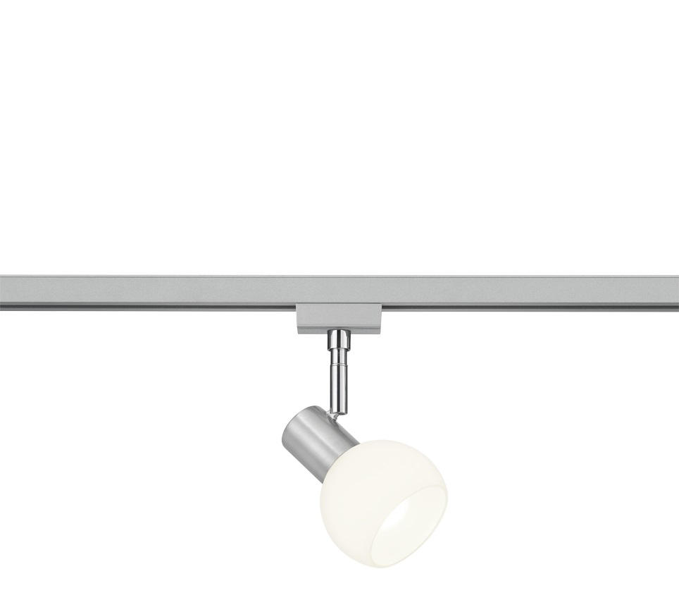 Trio Leuchten Schienensystem-Strahler Duoline Track-System Weiß, Nickel 9 cm