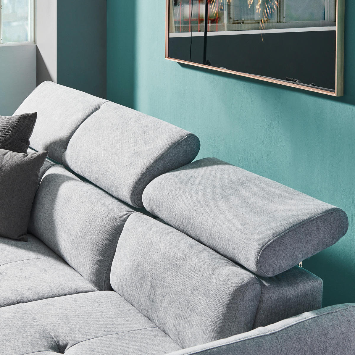 SEDEŽNA GARNITURA, mikrovlakna peščene barve, bež  - črna/bež, Design, umetna masa/tekstil (240/172cm) - Stylife