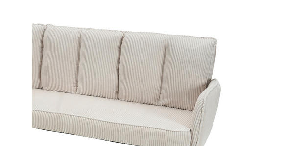 SITZBANK 180/93/67 cm Cord Beige  - Beige/Schwarz, Design, Textil/Metall (180/93/67cm) - Novel
