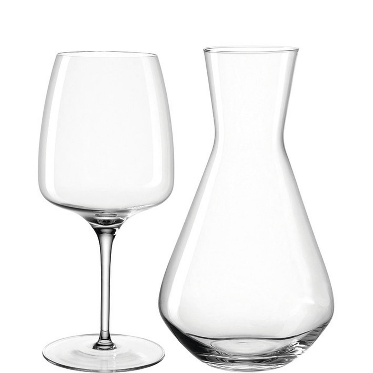 WEINSET - Klar, Basics, Glas (24,5/25,7/19,3cm) - Leonardo