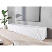 NÍZKÁ KOMODA, bílá, 180/30/33 cm - bílá/šedá, Lifestyle, kompozitní dřevo/plast (180/30/33cm) - P & B