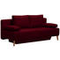 SCHLAFSOFA in Textil Eichefarben, Dunkelrot - Eichefarben/Naturfarben, Design, Holz/Textil (192/92/90cm) - Novel SCHLAFSOFA in Textil Eichefarben, Dunkelrot - Eichefarben/Naturfarben, Design, Holz/Textil (192/92/90cm) - Novel