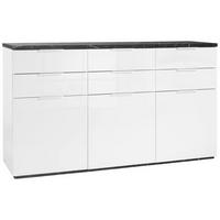SIDEBOARD 180/102/50 cm  - vit/antracit, Modern, trämaterial (180/102/50cm) - Hom`in