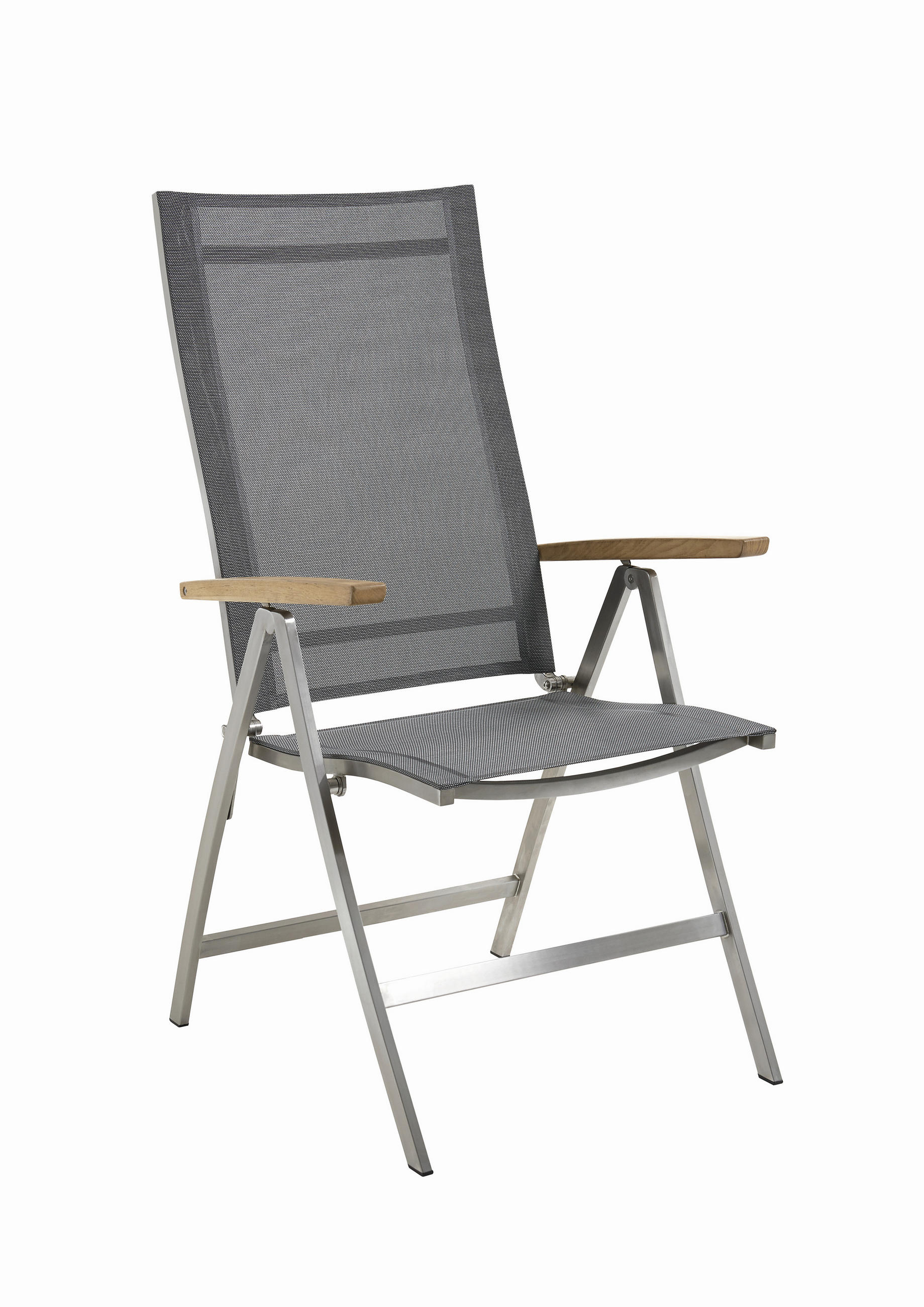 Niehoff Garden Gartenstuhl Grau, Edelstahl 60x112x73 cm