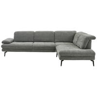 Colțar, textil, gri - negru/gri, Design, metal/textil (311/235cm) - Beldomo Style
