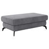 HOCKER in Textil Grau  - Schwarz/Grau, Konventionell, Textil/Metall (121/45/67cm) - Sit & More