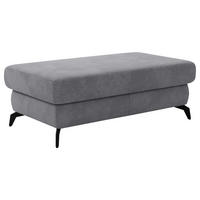 HOCKER in Textil Grau  - Schwarz/Grau, Konventionell, Textil/Metall (121/45/67cm) - Sit & More