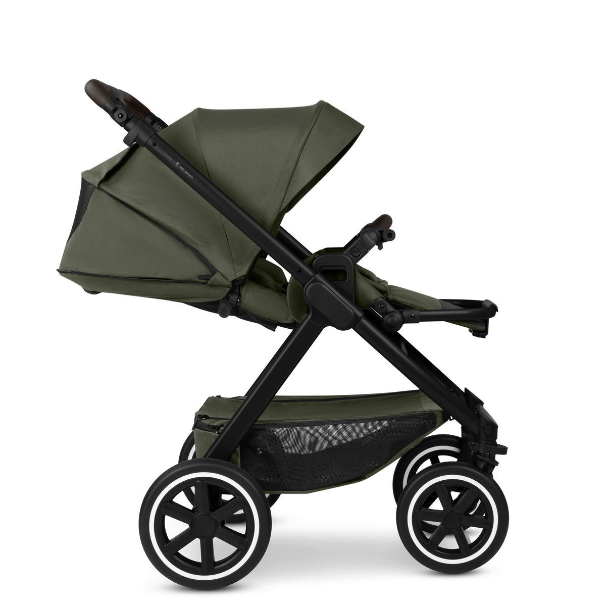 KINDERWAGEN  Samba 2  Avocado  - Schwarz/Olivgrün, Basics, Metall (60/108/88cm) - ABC Design