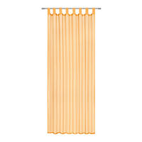 SCHLAUFENVORHANG transparent  - Orange, Basics, Textil (140/245cm) - Boxxx