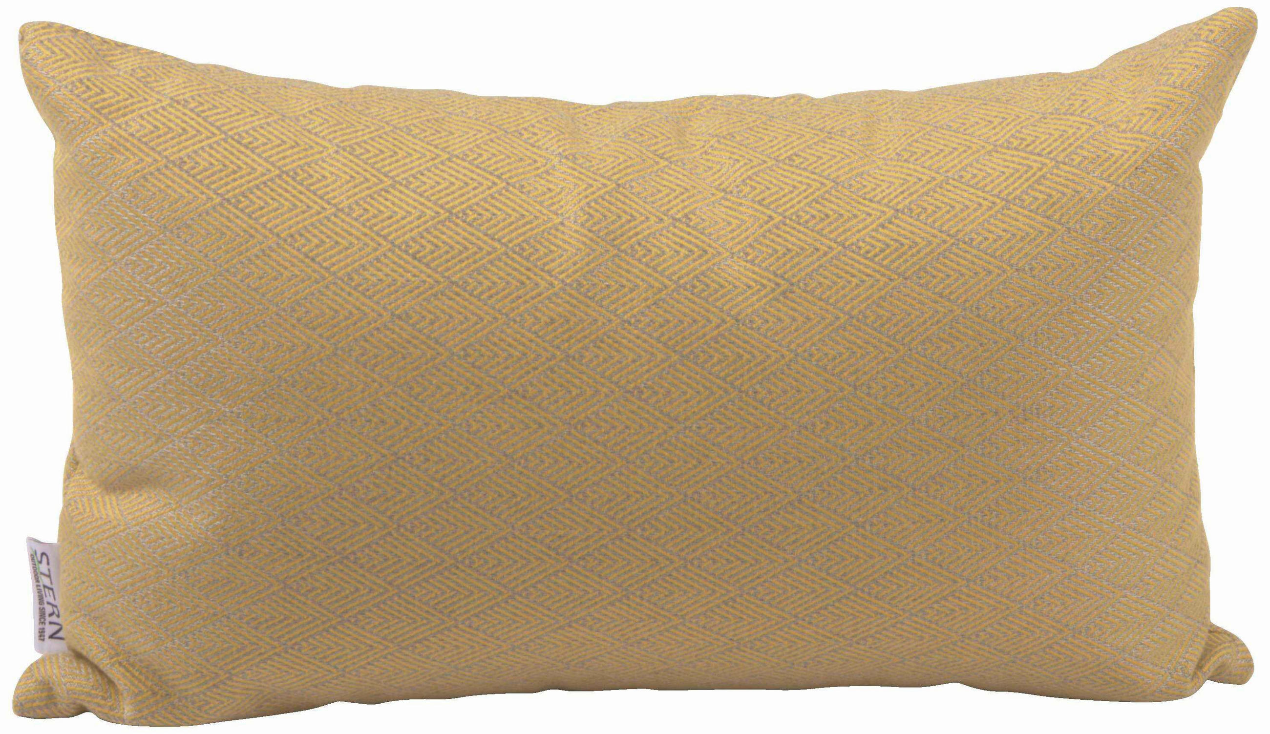 OUTDOOR-KISSEN Raute  - Gelb, Basics, Textil (35/55cm) - Stern